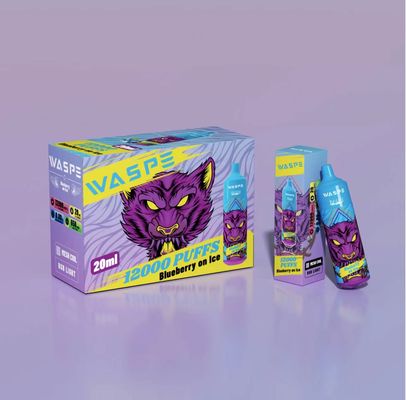 Waspe 12000 Puff Rechargable Disposable Vape Fruit Flavor E Cig OEM Available