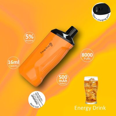 5% 50mg Nicotine Strength USA Vape with 000 Puffs and Plastic Materials
