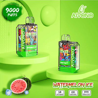 Rechargeable 1.2ohm Coil Resistance Disposable Vape Pen 650mAh Battery 19ml Liquid Capacity