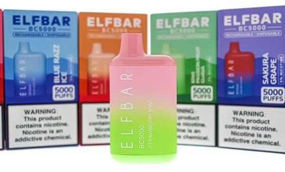 13ml Juice Reservoir Fruit Flavor Elf Bar Vape BC5000 1.2ohm