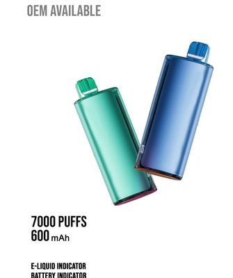 OEM ODM Funky Ti7000 Puffs Plus Rechargeable 17ml Smart Vape Pen 600mAh