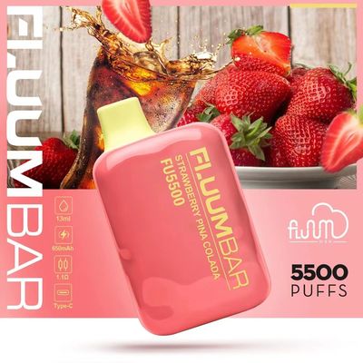 12ml Pre Filled Fluum Bar 5500 Juice Flavors Disposable Vape 650mAh