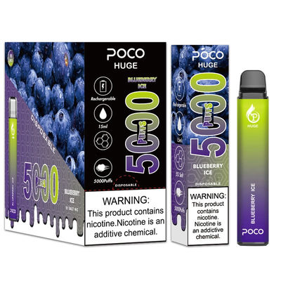 Original Mesh Coil Big Puffs Rechargeable Electronic Cigarette POCO 5000