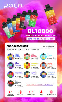 High-Performance Design POCO 10000PUFFS Disposable Vape Pen with 20ML E-Liquid and 5%nic
