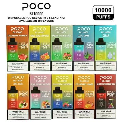 POCO BL10000 Big Puff Prefilled Disposable Vape 20ml 5% Nic 650mAh Rechargable