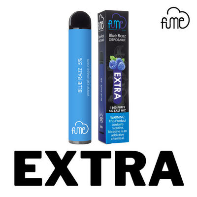 Disposable 6ml Liquid Fume Extra 1500 Puffs multiple Flavors Vape