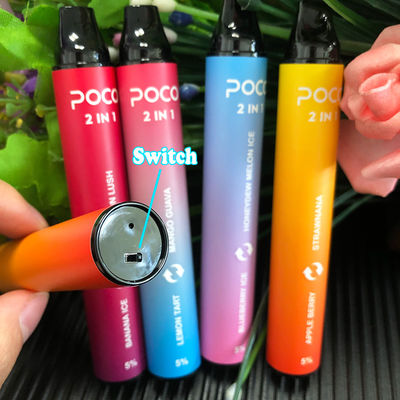 Poco Dual 2 In 1 2000 Puffs 6.0ml 950mAh Flavored Mango Ice Disposable Vape Pen