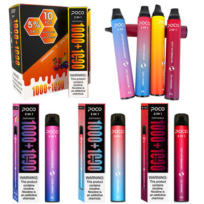 Poco Dual 2 In 1 2000 Puffs 6.0ml 950mAh Flavored Mango Ice Disposable Vape Pen