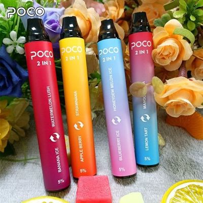 6ml 2000 Puff Vape Puff Bar Mini POCO 2 In 1 With Logo Printing
