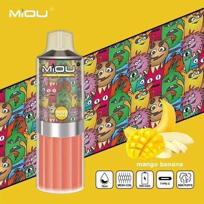 MIOU 9000 E Cig Vape Pods Flavored Vape Pod 18ml E-Liquid