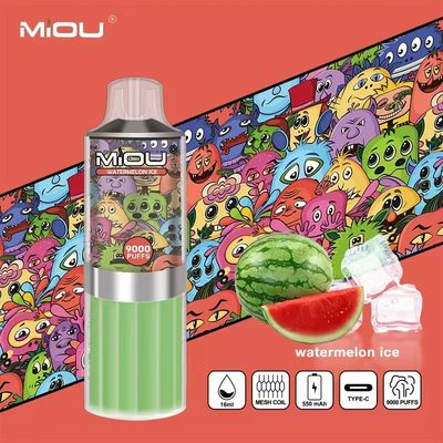 MIOU 9000 CBD Disposable Vape Device 18ml E-Liquid Prefilled Pod Vape