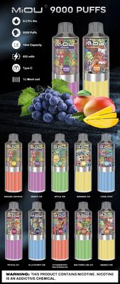 MIOU 9000 18ml Disposable Vape E Liquid Pre Filled Variety Flavored