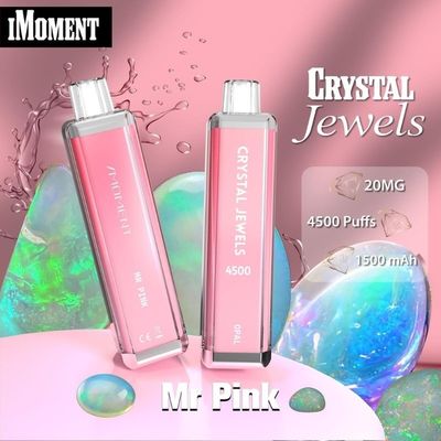 Disposable Vape Pen Crystal Jewels 4500 Puffs Mesh Coil 15ml Eliquid Rechargeable Ecig
