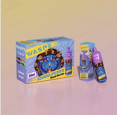 12000 Puffs Big Puff Vape Disposable with Mixed Color for 0% Nicotine