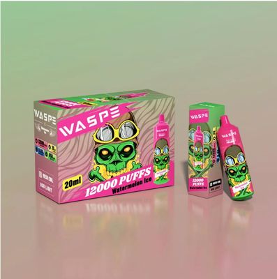 12000 Puffs Big Puff Vape Disposable with Mixed Color for 0% Nicotine
