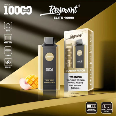 Elite 10000 Puffs Disposable Vape Device 1.2ohm Resistance Mesh Coil