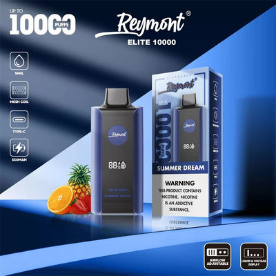 Elite 10000 Puffs Disposable Vape Device 1.2ohm Resistance Mesh Coil