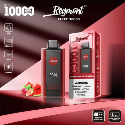 Elite 10000 Puffs Rechargeable Disposable Vape Device 1.2ohm Resistance Mesh Coil 8 Fruit Flavor