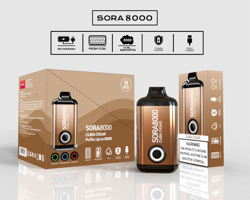 1.1ohm Resistance 12000 puff E-cig with 8000puffs