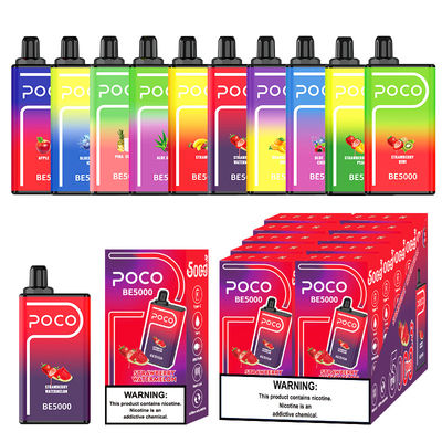14ml 5000 Puffs Big Puff POCO BE5000 Vape Mesh Coil Disposable Vape Box 1.2ohm