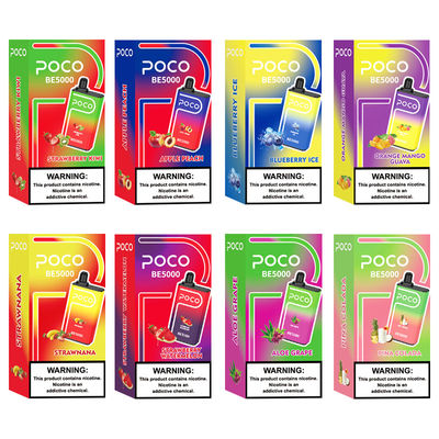 POCO BE5000 Puffs Disposable Electronic Cigarette With 0/20/30/50mg Nicotine Salt