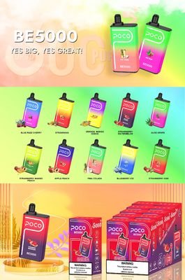 14ml 5000 Puffs Big Puff POCO BE5000 Vape Mesh Coil Disposable Vape Box 1.2ohm