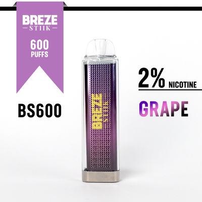 600Puffs Disposable Vape Pen With 2%Nic For Vaping Experience In Display Box