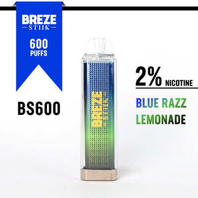 600Puffs Disposable Vape Pen With 2%Nic For Vaping Experience In Display Box