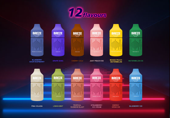 BREZE STIIK BS7500 Disposable vape  16ml Battery indicator  eliquid indicator