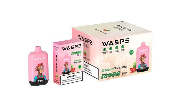 Disposable Vape Pen Waspe 12000 Digital Box with Mash Coil for E Cigarette
