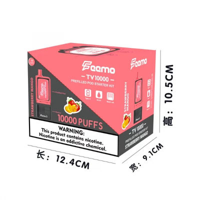 20ml Cartridge Capacity High Puff Disposable Vape with Top Fill and Mesh Coil