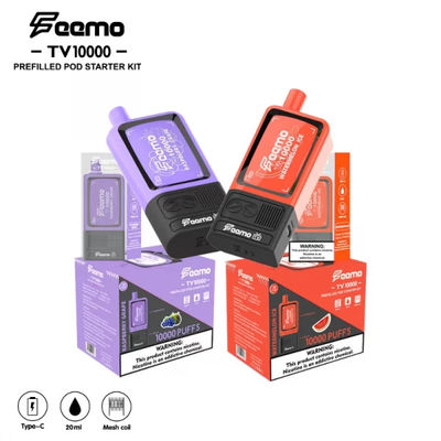 20ml Cartridge Capacity High Puff Disposable Vape with Top Fill and Mesh Coil