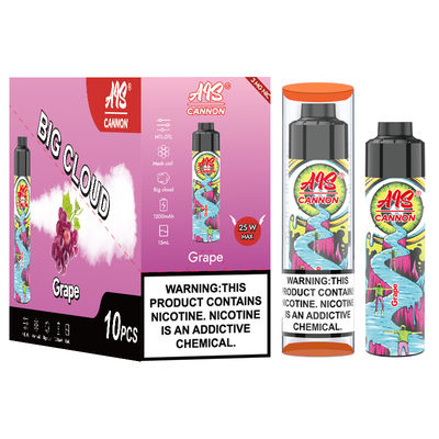 Experience Fruits Series with Big Puff Vape 1.0ohm Resistance Type-C Charging