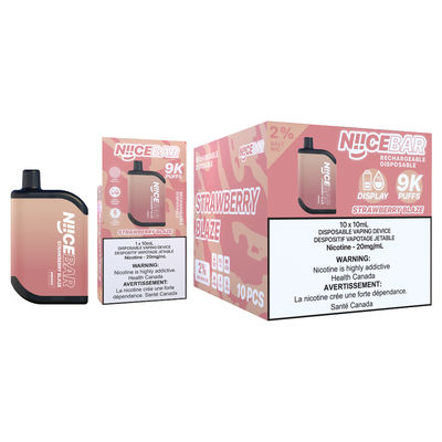 Nice Bar E-Cig With 9000 Puffs And 15ml Ejuice Capacity