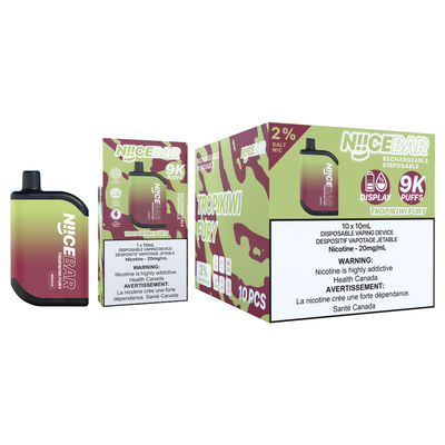 Nice Bar E-Cig With 9000 Puffs And 15ml Ejuice Capacity