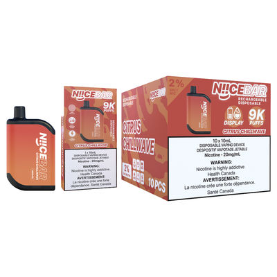 15ML E-Liquid Capacity Single Vaping Device Niice Bar 9000 With Anti-Leakage Design