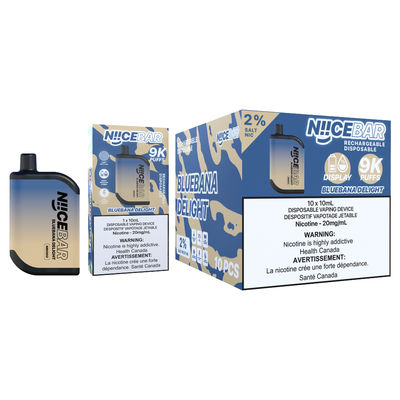 Nice Bar E-Cig With 9000 Puffs And 15ml Ejuice Capacity