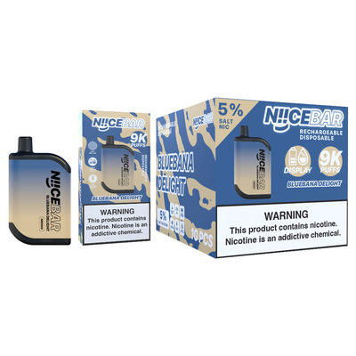 Nice Bar 9000puffs Big Puff Vape Disposable Vape With LED Display