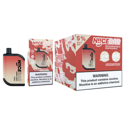 Nice Bar 9000puffs Big Puff Vape Disposable Vape With LED Display