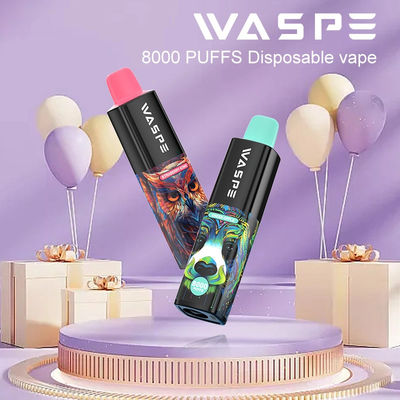 8000Puffs 16ml E-juice 10 Flavors Disposable Vape Pen with 650mAh Battery and Mesh Coil