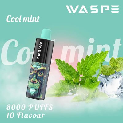 8000Puffs 16ml E-juice 10 Flavors Disposable Vape Pen with 650mAh Battery and Mesh Coil