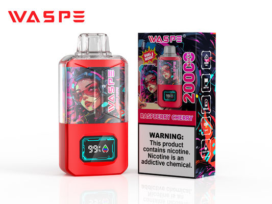 Type C Charging Port Big Puff Vape 24Ml Ejuice 12 Fruity Flavors 20000 Puffs