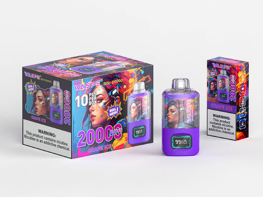 650Mah Rgb Light Big Puff Vape With 24Ml Ejuice And 20000Puffs Sus304 Oem Color