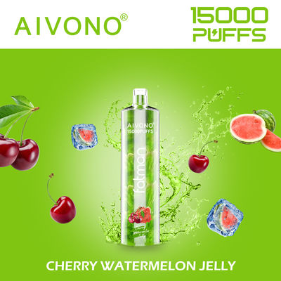 600mAh Prefilled Vape with 15000 Puffs and 0.6ohm Coil No Nicotine Round Drip Tip