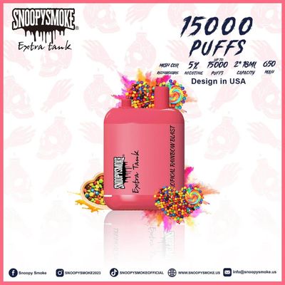 Double Tank 18mL USA Vape 650mAh Type C Rechargeable 5% 50mg Nicotine Strength