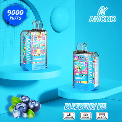 650mAh 0%/2%/3%5% Nicotine Prefilled Disposable Vape 9000 Puffs