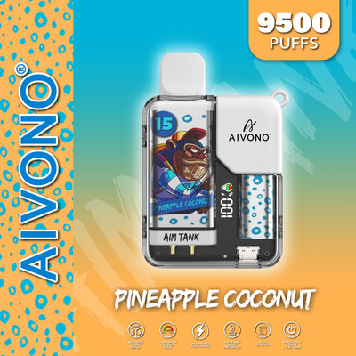 Adjustable Power Prefilled Disposable Vape with Round Drip Tip