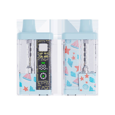 Ceramic Heating Element CBD Disposable Vape Device 2ml Volume 280mAh Battery Type C Charging 1.3Ω Resistance
