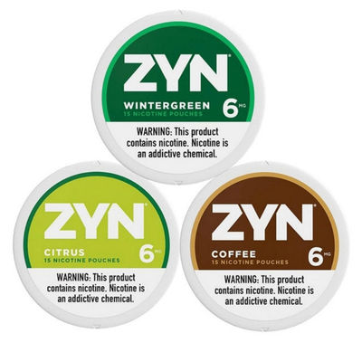 Smoke-free ZYN Nicotine Pouches with variety of Flavors and Strengths