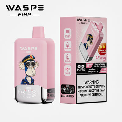 40000 Puffs Double Flavor WASPE FiHP 40K 36mL Pre-filled Disposable Vape